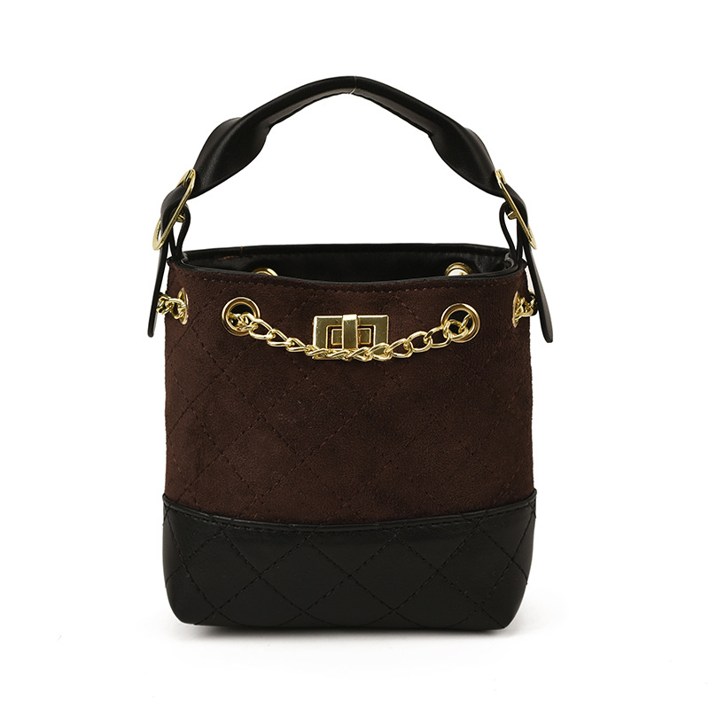 Otoño y invierno nuevo tipo de bolso de ternera esmerilado, bolso de baño de moda, bolso de bordado de diamante, bolso de hombro para niños y niñas