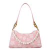 Small small bag, summer shoulder bag, purse for leisure, one-shoulder bag from pearl