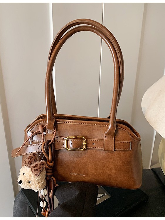 Advanced Simple and Stylish New Korean Style Ins Fashion Shoulder Bag 2025 Autum Women's Satchel Bowling Bag