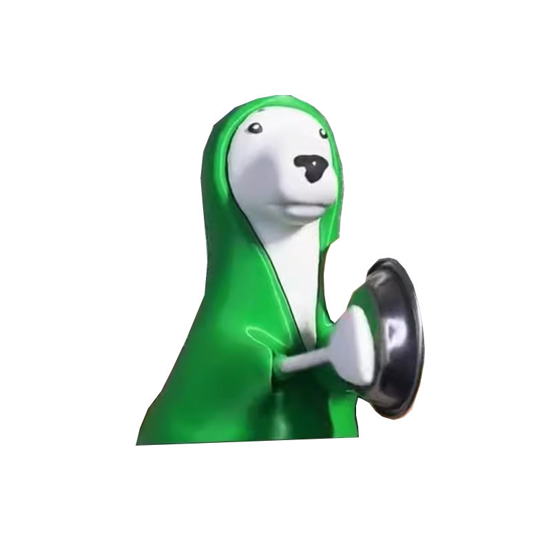 Un poco de creatividad de perro, extraña campana de perro, perro verde, un poco de perros, juguetes, adornos de perros.