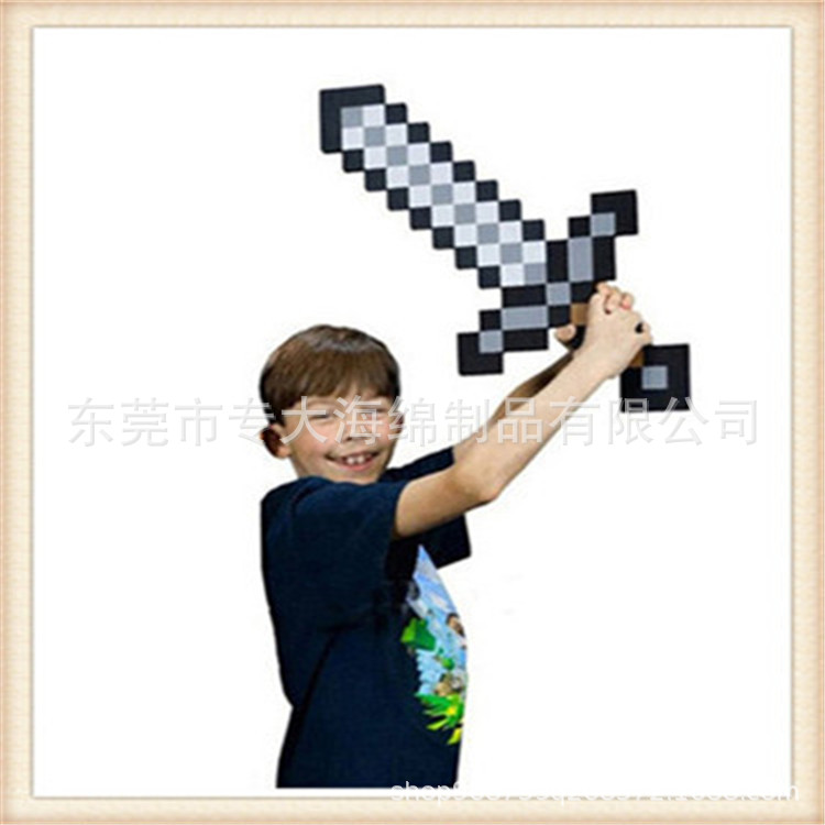 我的世界EVA泡沫武器玩具 寰宇儿童玩具马赛克剑