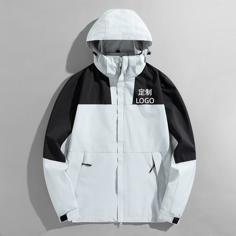 Spring and Autumn Season North Face Style Outdoor Single-Layer Windproof and Waterproof Jacket for Men and Women, Customizable with Logo