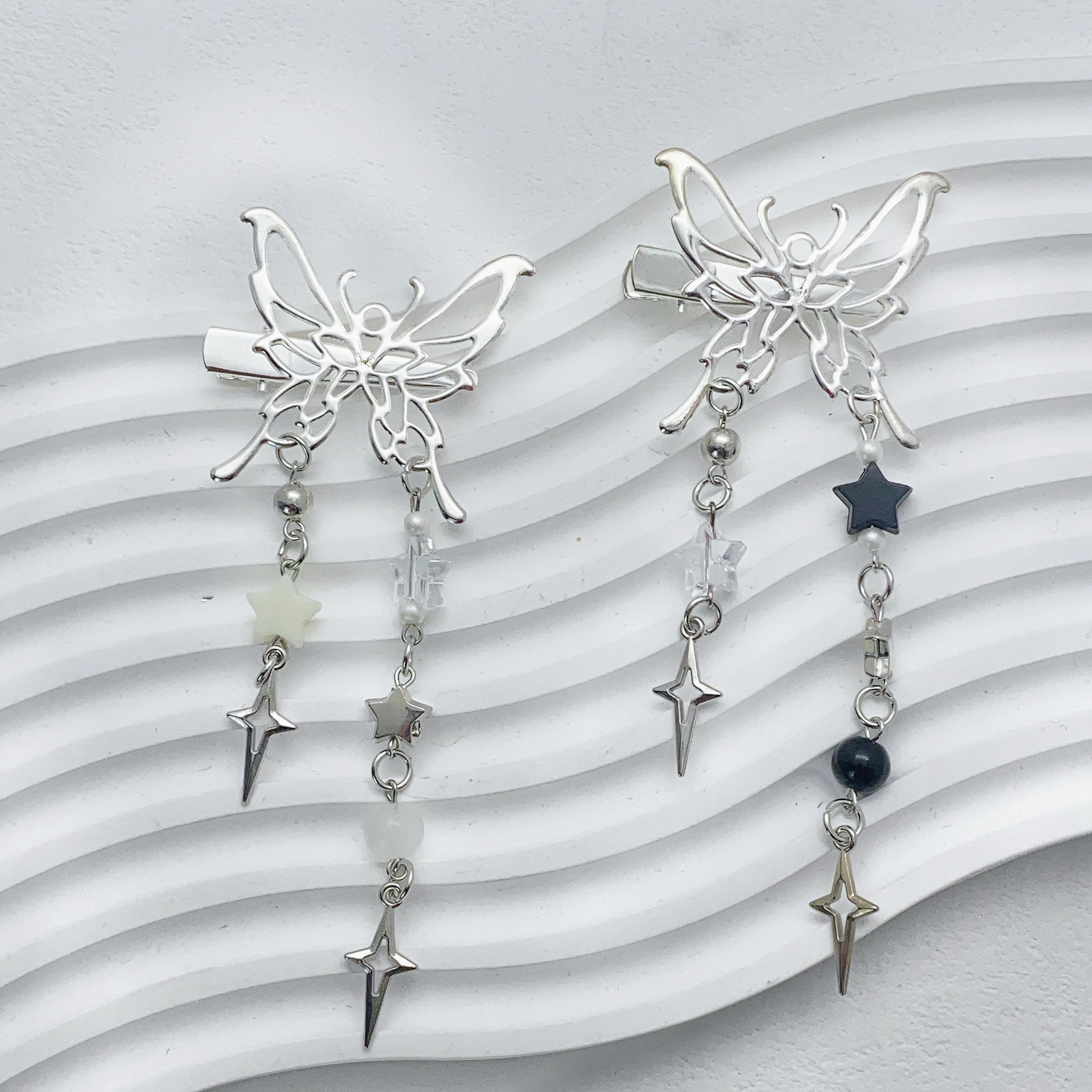 Alloy Material IG Style Lady Women's Butterfly Alloy Charm Hair Clips