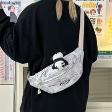 轻便胸包女2025新款斜挎包大容量运动休闲包腰包骑行小挎包单肩包