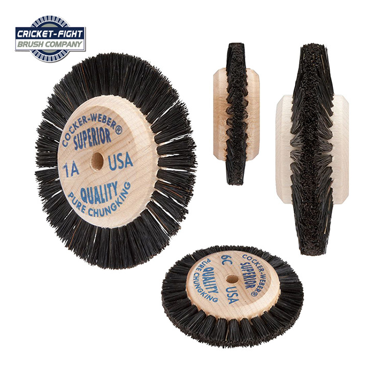 2c木芯毛刷文玩刷胶芯毛轮刷首饰抛光打磨扫COCKER-WEBER猪鬃毛刷