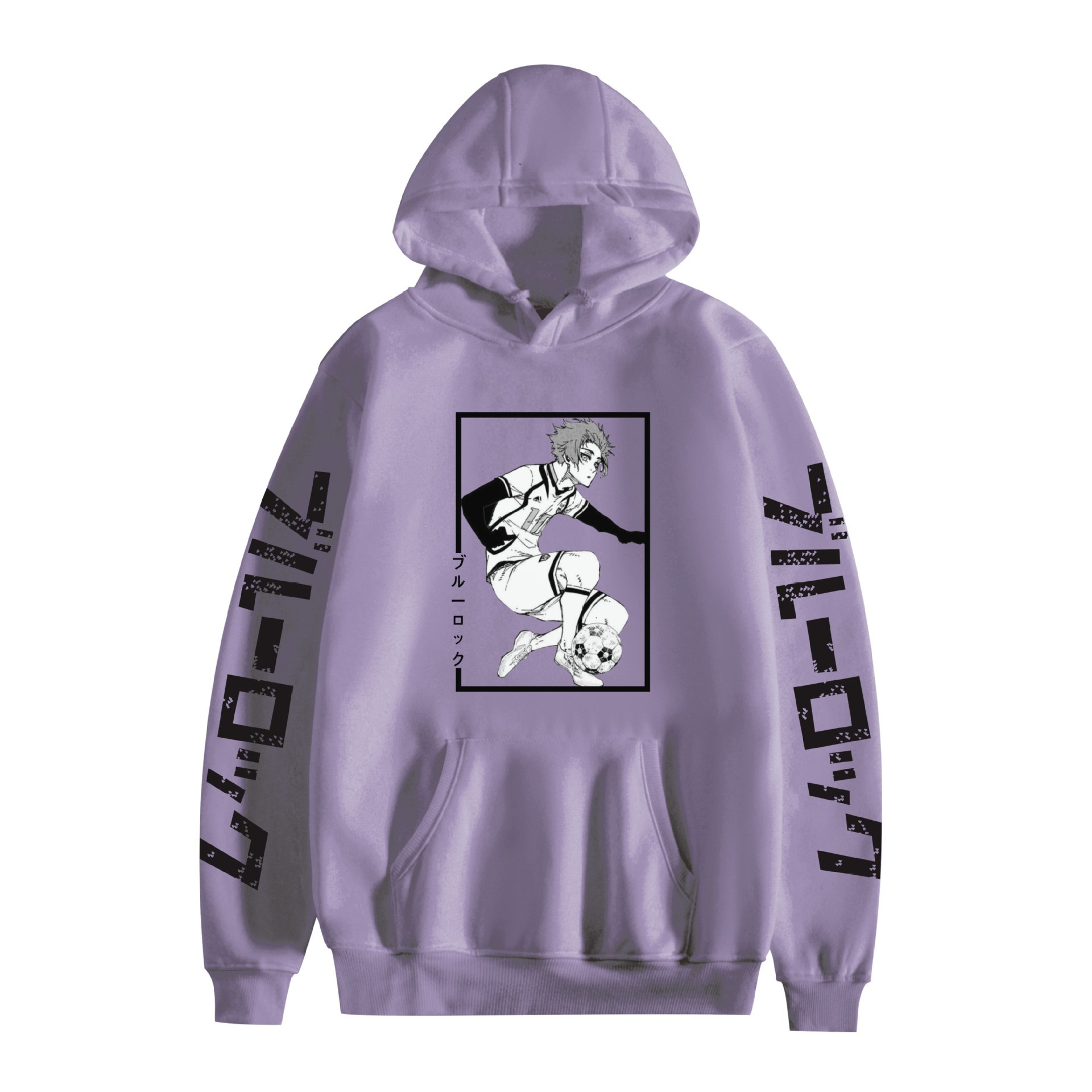 Transfronterizo nuevo estilo BLUE LOCK azul prisión animación periférico hombre suéter con capucha suelto suéter casual mujer