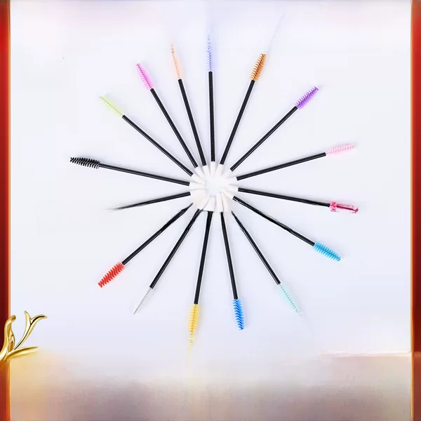 Beiqili Dual-Purpose Double-Ended Eyelash Brush Lip Brush Disposable Eyebrow and Eyelash Spiral Brush Makeup Brush Eyebrow Brush Tool Wholesale