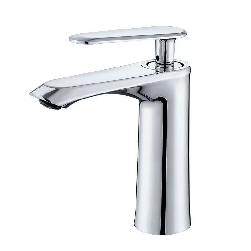 Alto estándar incorporado solo agujero grifo negro lavabo grifo oro pato lengua plana lavabo bajo encimera cuenca grifo