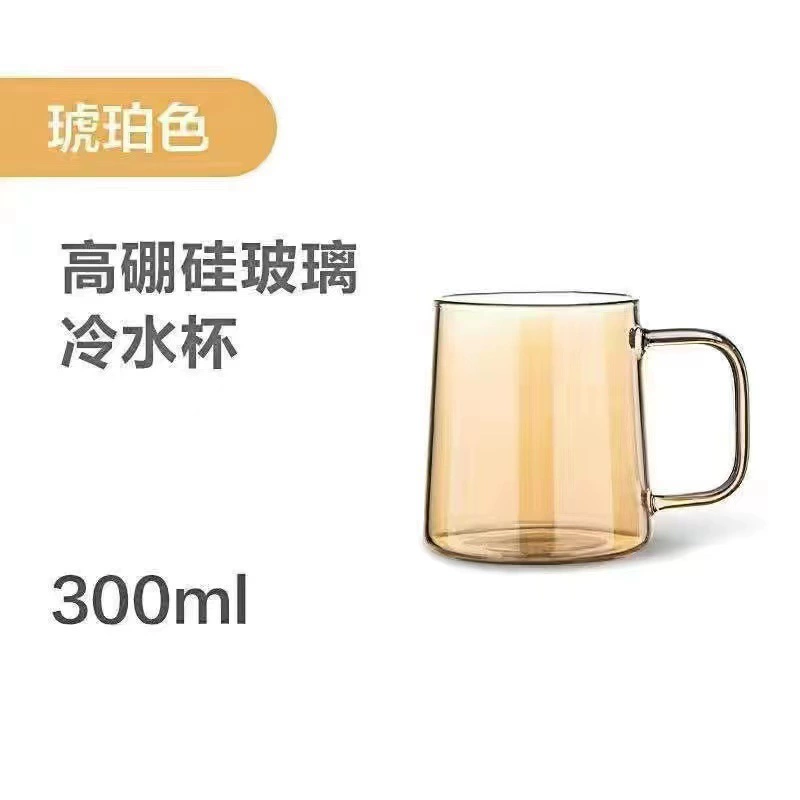 Glass capacious teapot, set for home use, iced tea