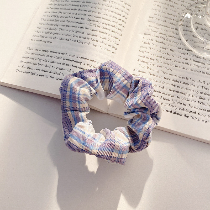 Temperamento flor triturada intestino grueso anillo para el cabello de mujer alta cola de caballo correa 2025 nuevo dulce no daña cabello cuerda para el cabello