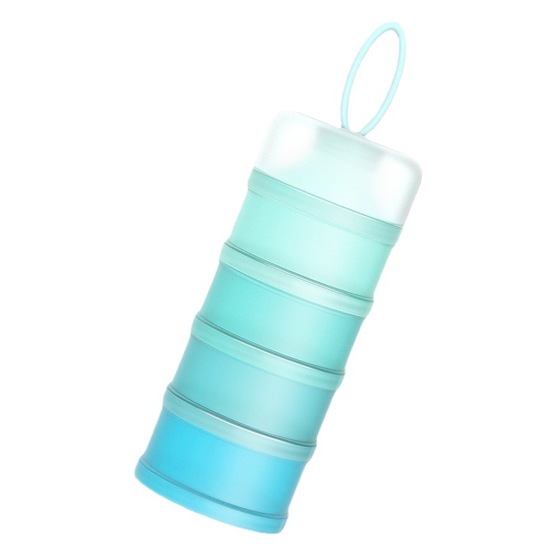 Bebé caja de leche en polvo portátil niños merienda caja de 4 capas de gran capacidad de leche en polvo rejilla merienda caja de embalaje suministros maternos e infantiles