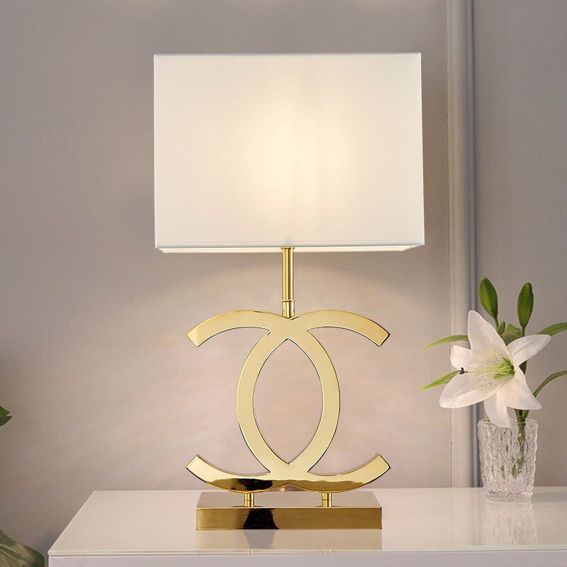 Study Nordic Adjustable Touch Table Lamp Light Luxury Bedside Stainless Steel Lamp Light Living Room Atmospheric Modern Warm Bedroom