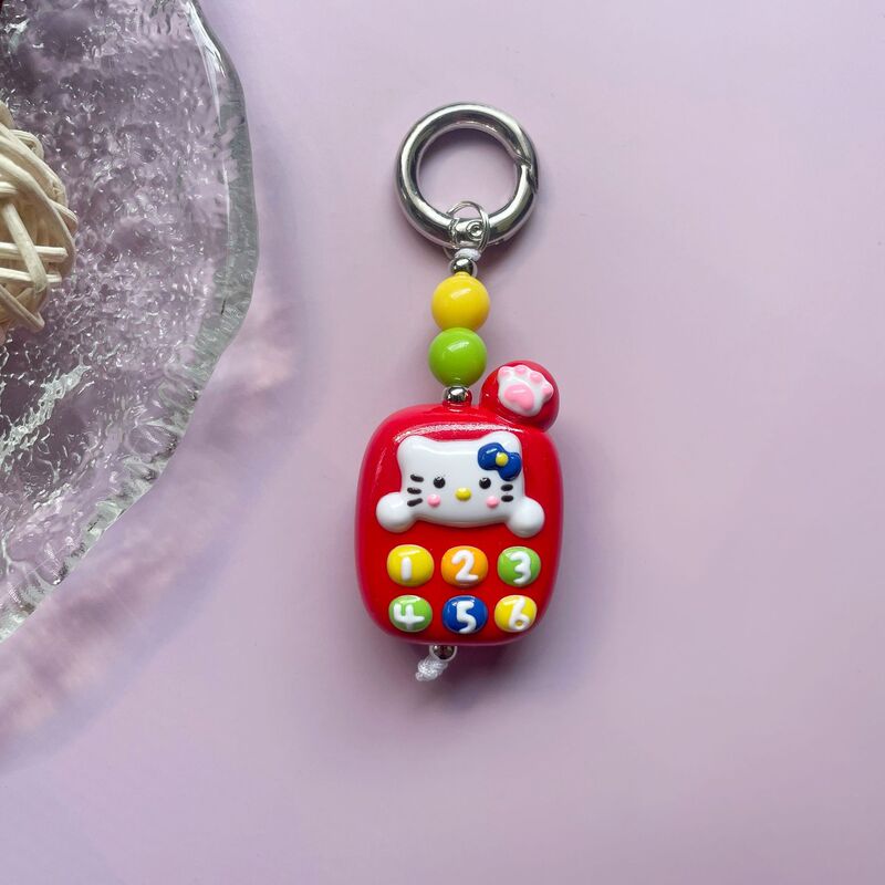 跨境韩式潮流卡通钥匙扣苹果云朵车载钥匙包包挂饰时尚精美情侣款|undefined