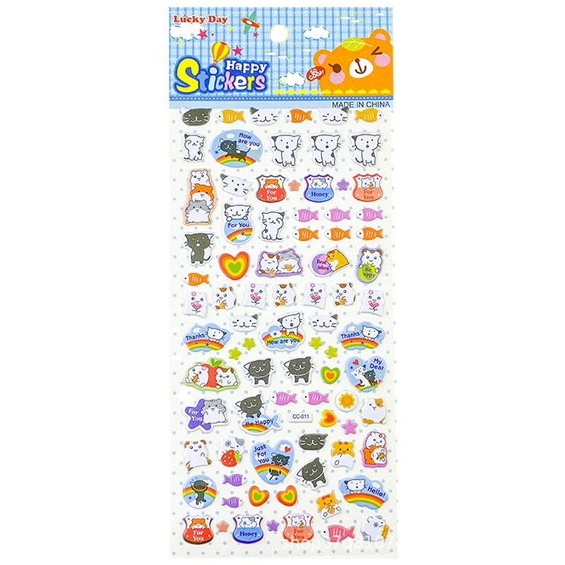 Award for kindergarten, children's three dimensional sticker, cute dinosaur for dressing up, in 3d format, Korean style, factory direct supply