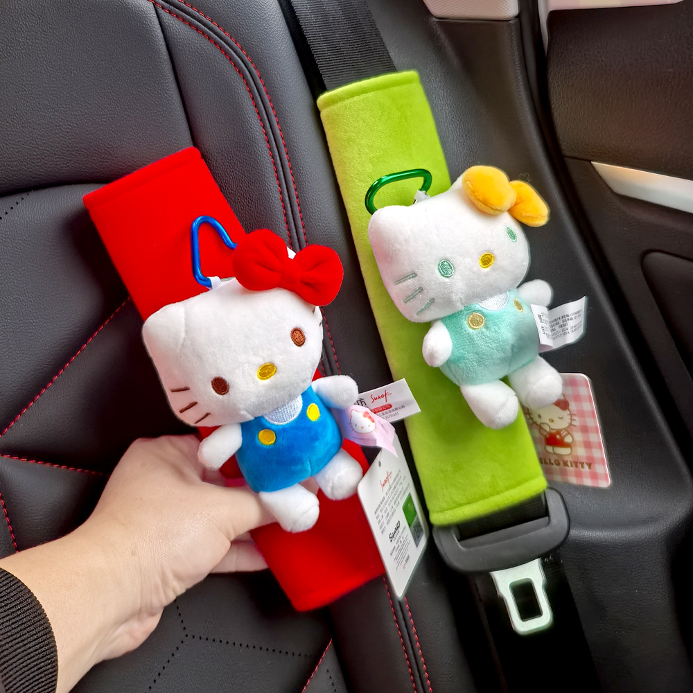 Funda Protectora Universal de Hombro para Cinturón de Auto de Poliéster con Dibujos Animados
