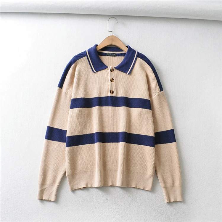 casual fashion simple loose pullover sweater NSLD35157