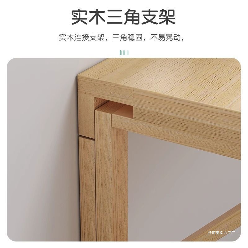 Mesa plegable en pared de madera sólida, mesa de computadora colgada en pared, mesa de escritorio, mesa de comedor colgada en pared, dormitorio cama contra la pared