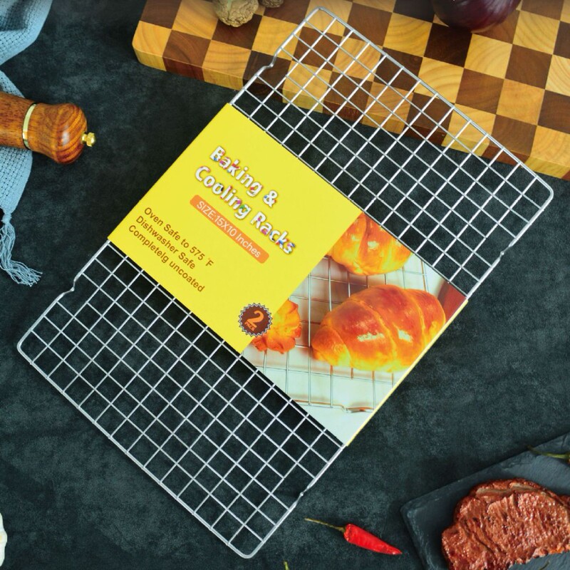 Cross-Border Baking Cake Cooling Rack Rectangular Non-Stick Cooling Rack Food Cooling Rack Food Grade Cross-Border Grid