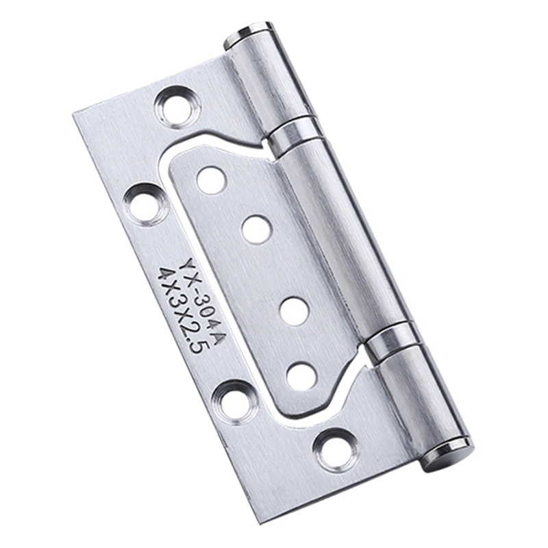 Bisagra de acero inoxidable sin ranuras de 4 pulgadas bisagra puerta y ventana de hardware armario puerta del Gabinete de silencio teniendo hojas sueltas