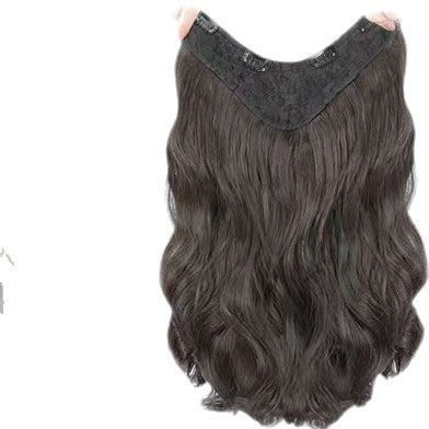 Perucas de cabello largo tipo V para mujeres sin rastro extensiones de cabello invisibles onduladas de agua onduladas grandes rizos de cabello natural