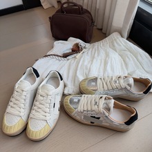复古做旧星星脏脏鞋女板鞋新款韩版百搭复古拼色休闲运动小白鞋女