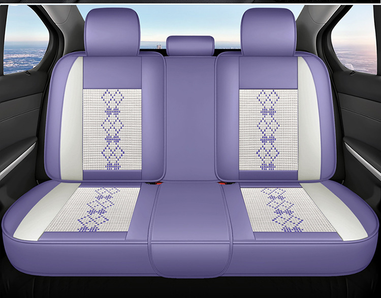 26-Year New Model Leather Ice Silk One-Piece Universal Car Seat Cushion for All Seasons, Summer Cushion, Physical Product Export to Amazon