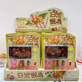 新款创意DIY日式烧鸟儿童趣味过家家玩具仿真美食益智拼贴手工作