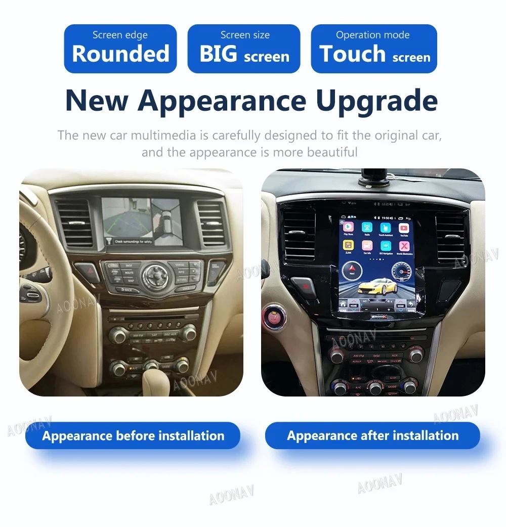 Car Radio Suitable for Nissan Pathfinder 2012-2019 Video Player Gps Navigator Hd