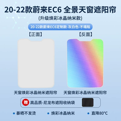 Suitable for Weilai EC6 EC7 Sun shade - 20-22-weilai-ec6-brightening-ice-crystal-grey-and-white
