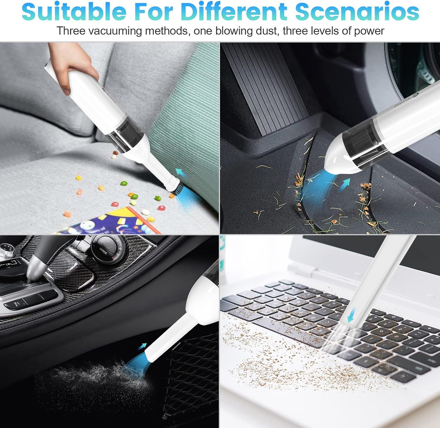 Cross-border new car vacuum cleaner car Wireless dust blower Mini small car portable handheld vacuum cleaner
