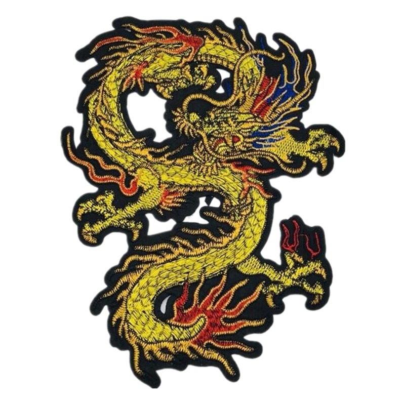 Chino pegatinas de tela Longteng Cuatro Mares bordado Parche accesorios de ropa pegatinas de tela ropa no adhesiva apliques cheongsam bordado