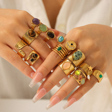 ��ʽ������Ȼʯ����ֽ�ָŮ����ɫ���ڽ�ָ�ٴ��Ѹ�ָ���羳ring