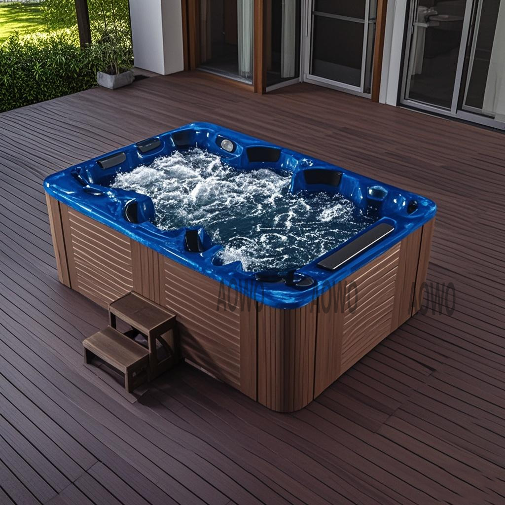 5-6 Jacuzzi hombre al aire libre villa jardín jacuzzi surf termostático acrílico piscina spa