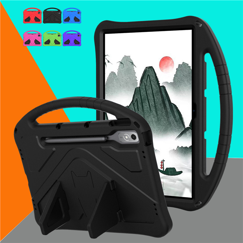 For Lenovo Xiaoxin Pro P12 12.7 2025/23 Tablet Protective Case EVA Bracket Children's Anti-fall Case