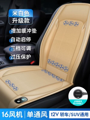 Ice Silk Breathable Truck Cooling – Cool pad - 12v-beige-semiconductor-refrigeration-model-16-core-ice-engine-start-and-stop