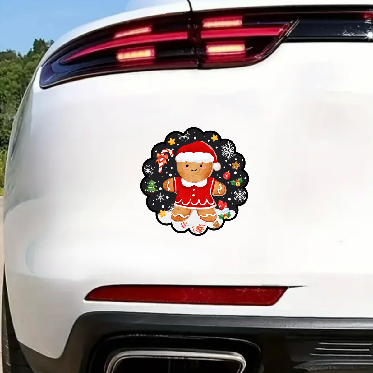 Christmas Gingerbread Man Refrigerator And Computer Wall Sticker_voghion.com