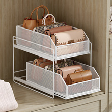 女生女生包包收纳神器存放衣柜分层隔板放包包的置物架整理展示架