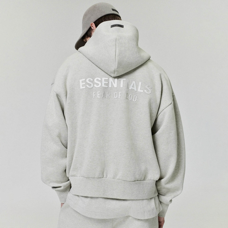 Fog Stack Essentials Season 9 High Street Casual Loose Metal Pressed Zip-Up Sweatshirt Trend Fog Stack Essentials Season 9 High Street Casual Loose Metal Pressed Zip-Up Sweatshirt Trend