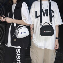 日系冠军斜挎包潮牌休闲男女运动蹦迪包ins单肩帆布小包2026新款