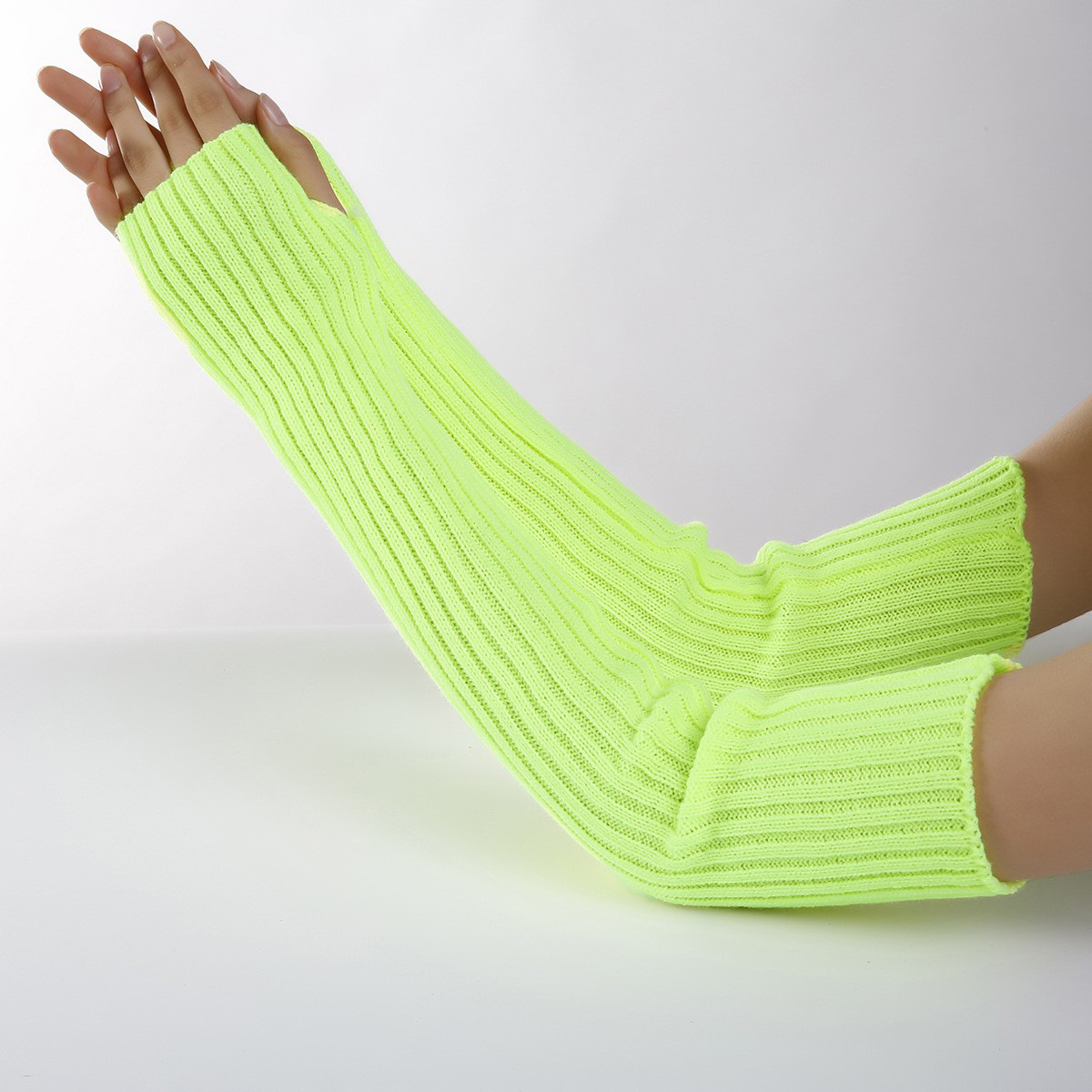 166g Weight Gloves, Arm Sleeves Classification Polyacrylonitrile Fiber Fabric Type 1 Pair Quantity Casual, Daily Occasion Stripe, Solid Color Pattern Unisex Gender Modern Style Style Unisex Modern Style Stripe Solid Color Gloves Arm Sleeves 5