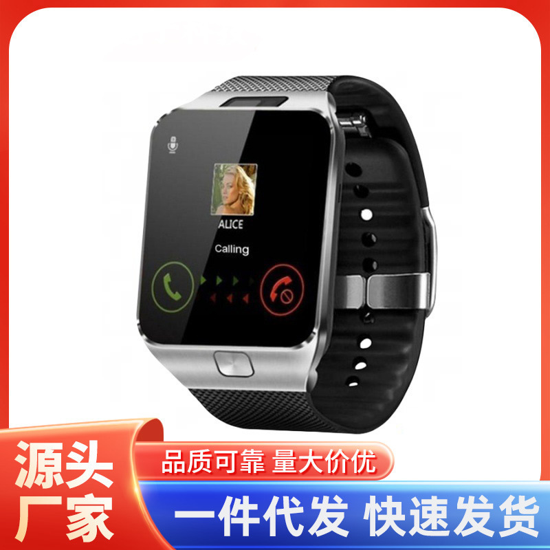 Cross-border foreign trade DZ09 multi-function smart watch can be inserted card to take photos Internet calls phone watch