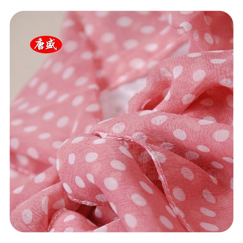 RPET 75D印花再生雪纺面料 夏季薄款夏季女装面料 现样可提供