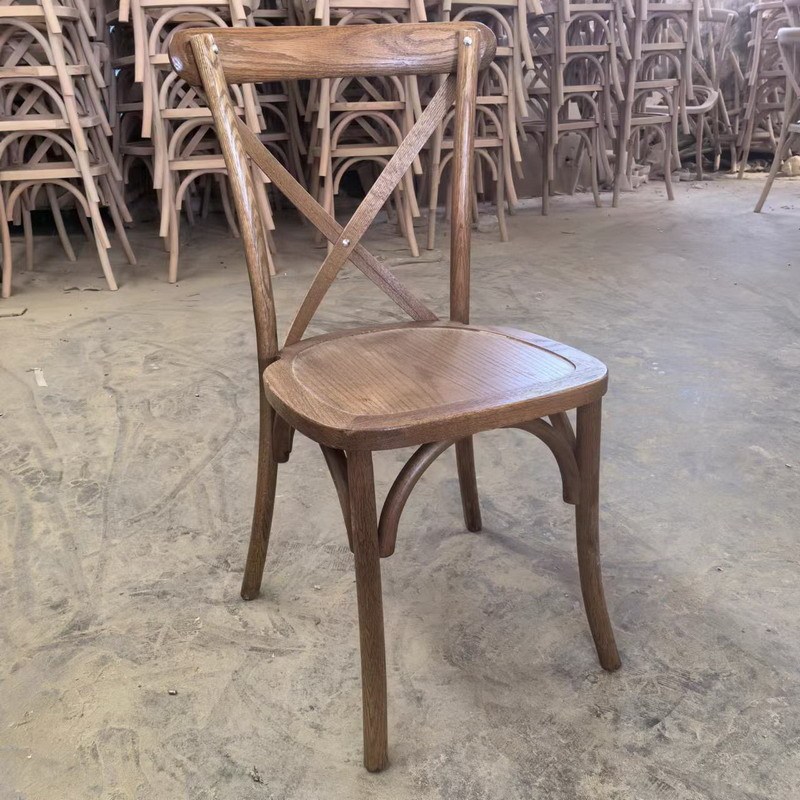 American Solid Wood Fork Chair Dining Chair Home Minimalist Internet Celebrity Chair Retro Backrest Dining Chair Back Fork Chair Wholesale