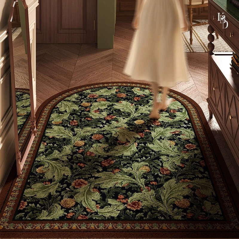 Vintage-Style Melard Silk Loop Floor Mat, Dust-Removing, Non-Slip Foot Mat, Mud-Scraping Doormat, Entryway Mat, Can Be Cut to Size Vintage-Style Melard Silk Loop Floor Mat, Dust-Removing, Non-Slip Foot Mat, Mud-Scraping Doormat, Entryway Mat, Can Be Cut to Size