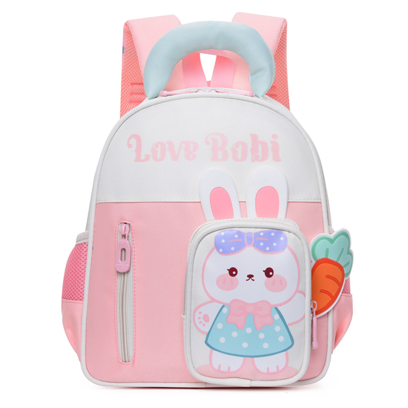 Dinosaurios de dibujos animados mochila para niños adorable conejo niña mochila de jardín de infantes mochila de bebé ligera