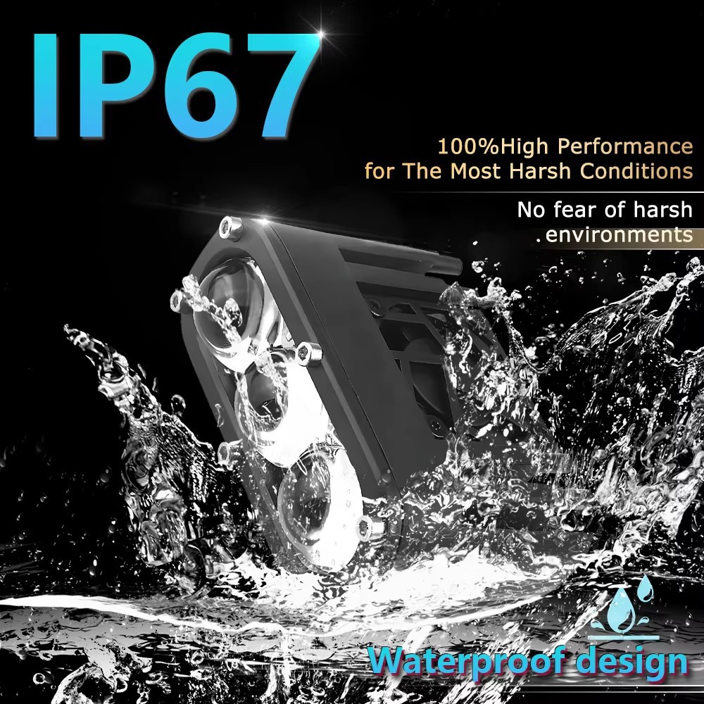 Motocicleta U22led Spotlight vehículo eléctrico pavimentación lente de largo alcance tangente integral faro auxiliar faro frontal