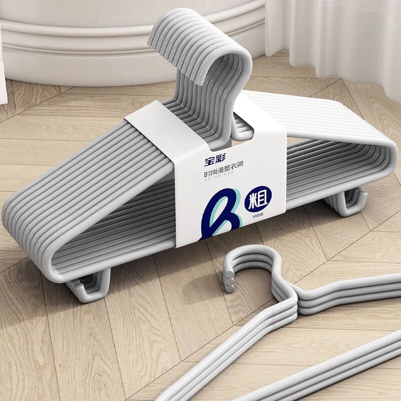 Extra Thick Adult Clothes Hanger, Thickened and Longed with Hook, Clothes Drying Support, Student Dormitory Clothes Hanger, Household Adult Clothes Hanger