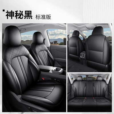 wear-resistant, full coverage car seat – Modelə uyğun (Original) oturacaq örtükləri - mysterious-black-standard-edition-full-leather-version-mg4x