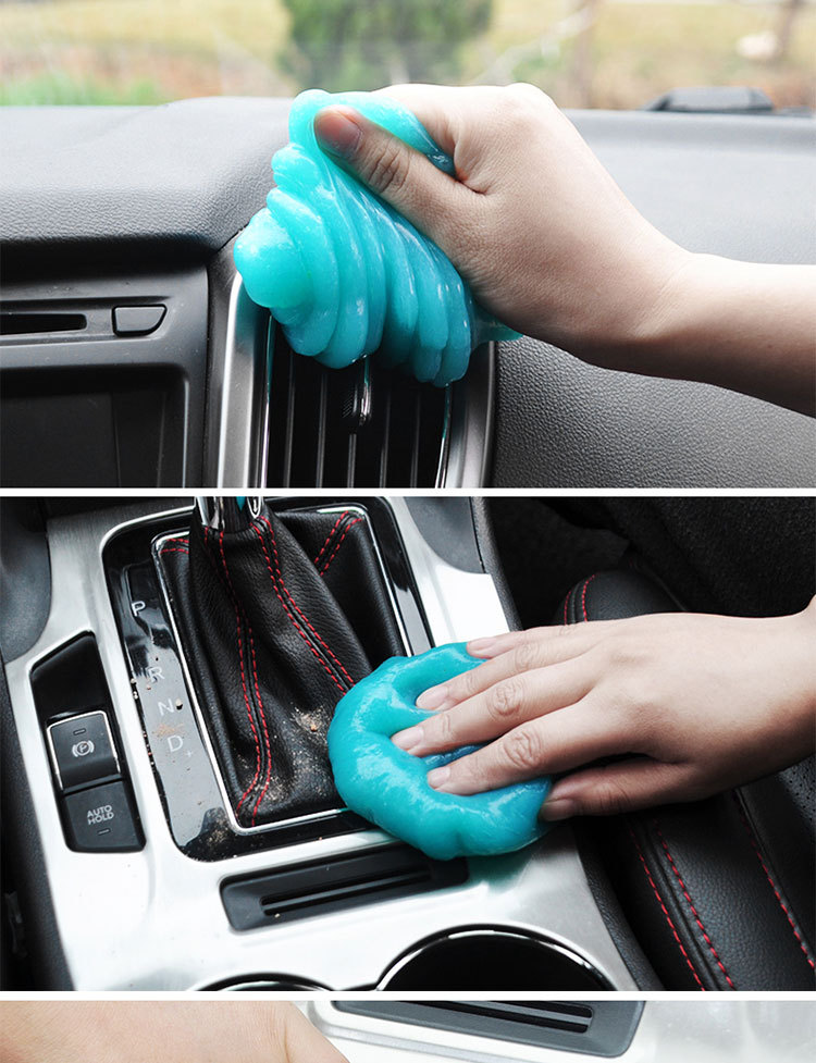 Multi-functional cleaning soft rubber car cleaning artifact car supplies black technology car dust mud cleaning dust
