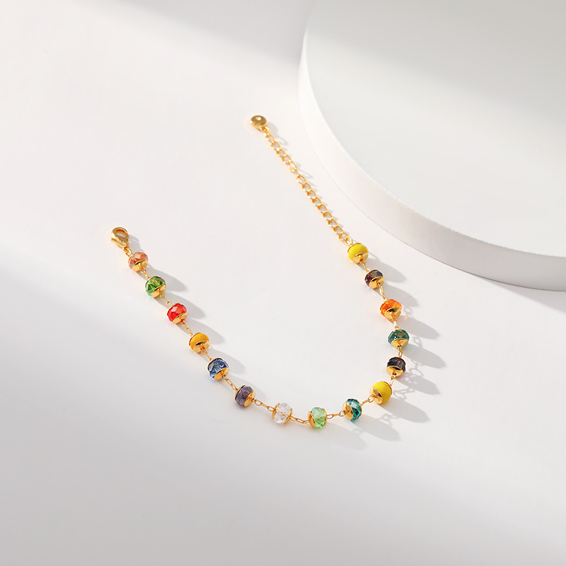 Ethnic Style Geometric Copper Beaded Bracelets